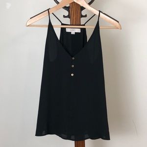 LOFT Petites Black Cami Tank Top XXSP